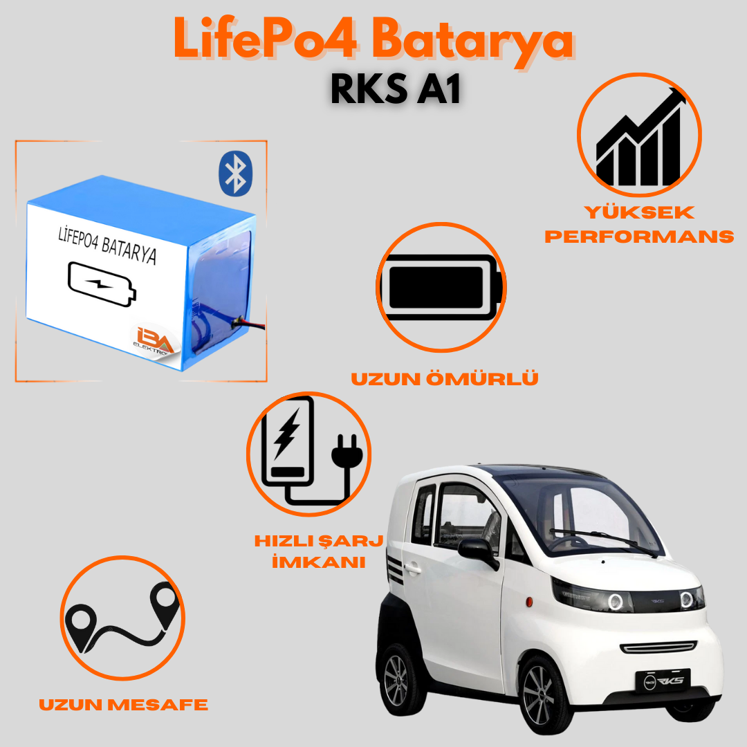 RKS A1 60V72AH LifePo4 batarya