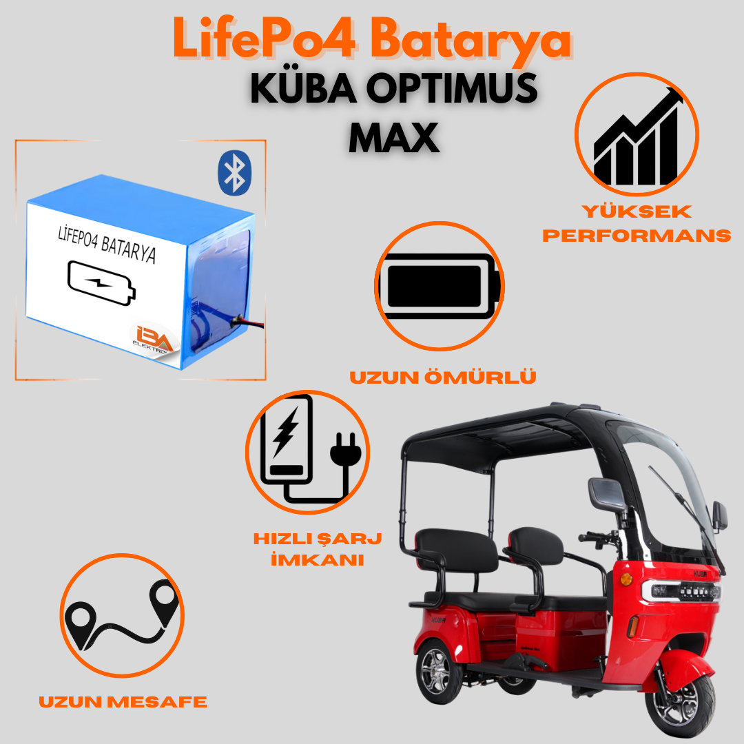 KÜBA OPTİMUS MAX 72V72AH LifePo4 Batarya