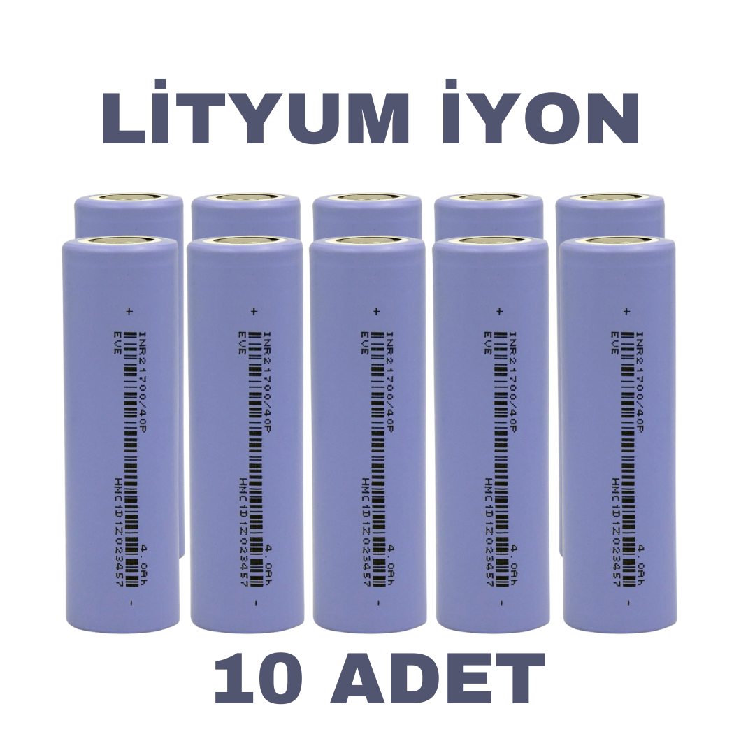 Lityum İyon EVE INR21700 10C 4000mAh 10 Adet